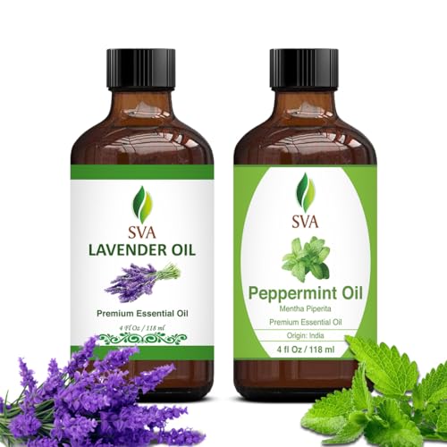 Essential Oil Bundle | Lavender & Peppermint, 4oz