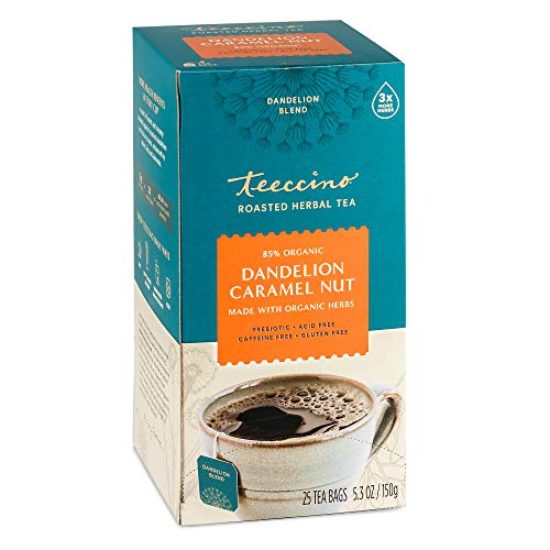 Herbal Tea | Dandelion Caramel Nut, Caffeine Free, 25 Tea Bags