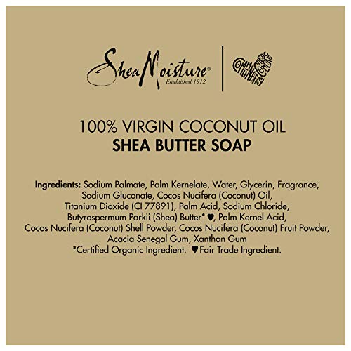 SheaMoisture Bar Soap for all Skin Types Shea Butter Soap Shea Butter 100% Virgin Coconut Oil Cruelty Free Skin Care 8 oz