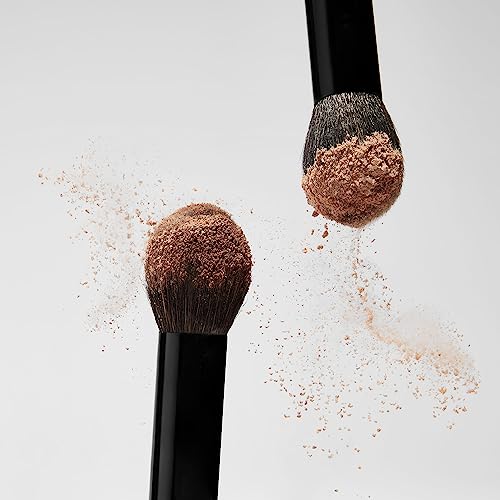 Face Powder Duo | Soft Multi-Use Brush, Translucent Deep (0.14 oz)