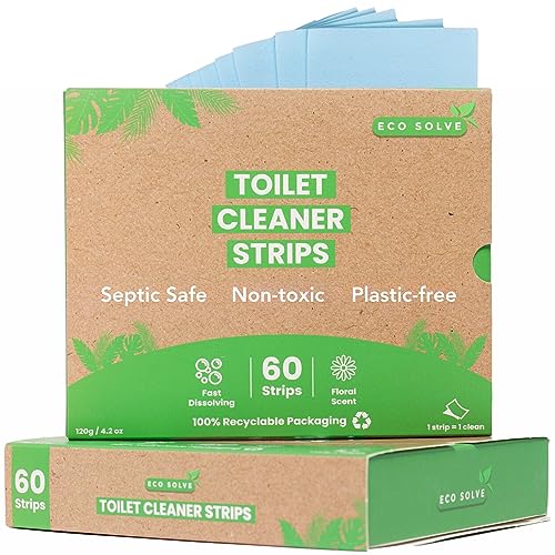 Toilet Bowl Cleaner Strips | Eco-friendly, Non-toxic, 60 Count