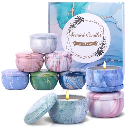 Scented Candles | 9 Pack, Soy Wax, Aromatherapy Gift Set