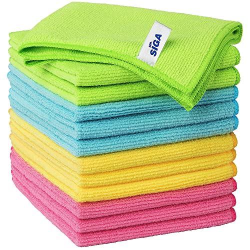 Microfiber Cleaning Cloths | Pack of 12, 12.6" x 12.6"