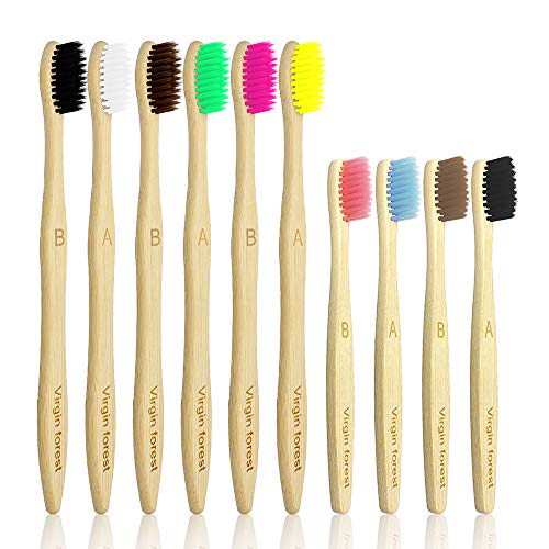 Kids Toothbrush | Eco-Friendly, BPA Free, Soft Bristles, Assorted Colors, 10 Pack