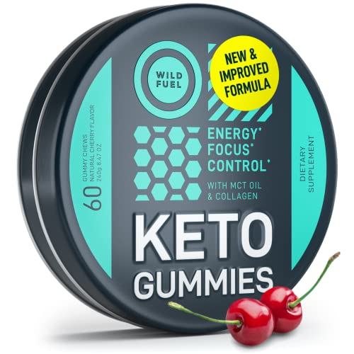 Keto Gummies | Cherry Flavor, 60 Count, Low Carb, Collagen Infused