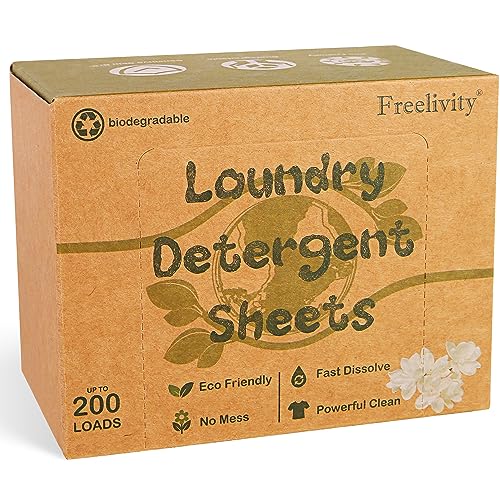 Laundry Detergent Sheets | Fresh Linen Scent, 200 Sheets, Eco-Friendly, Hypoallergenic