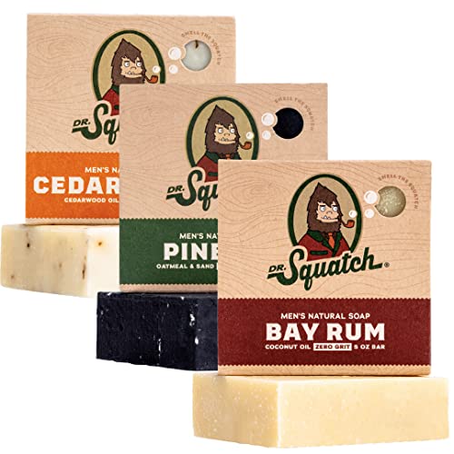 Bar Soap | 3 Bar Variety Pack, Pine Tar, Cedar Citrus, Bay Rum