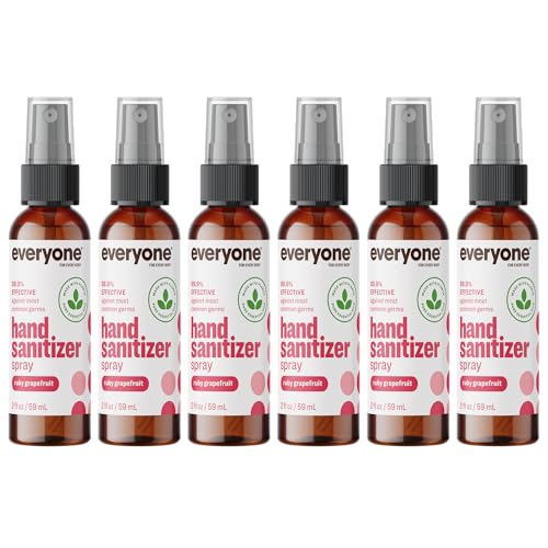 Hand Sanitizer Spray | 2 Ounce, Pack of 6, Ruby Grapefruit Scent