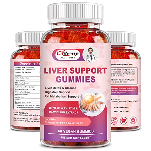 Liver Support Gummies | Milk Thistle, Dandelion Extract, 80% Silymarin