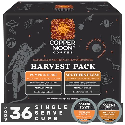 Coffee Pods | Harvest Pack, Pumpkin Spice & Southern Pecan, 36 Count