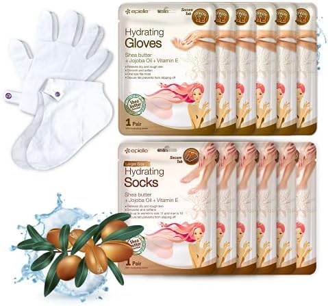 Hand & Foot Masks | 12 Pack, Hydrating for Dry Hands and Cracked Heels