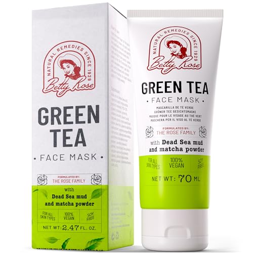 Face Mask | Green Tea & Dead Sea Mud, Brightening & Hydrating, All Natural