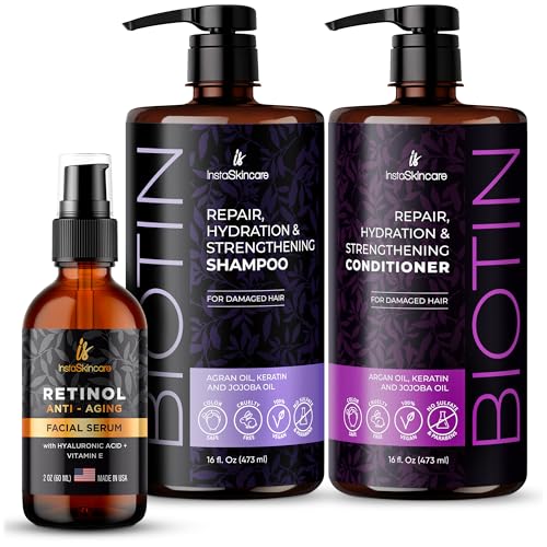 Shampoo & Conditioner Set | Biotin Infused Hair Growth Support.