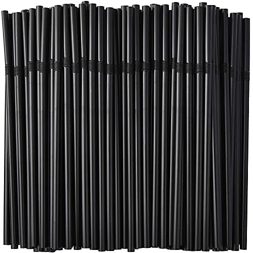 Drinking Straws | 500 Pack, Flexible 7.75" Length