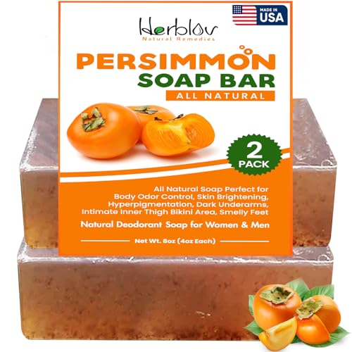 Deodorant Soap | Purifying Body Wash, 2 Pack, Japanese Persimmon & Green Tea Extract