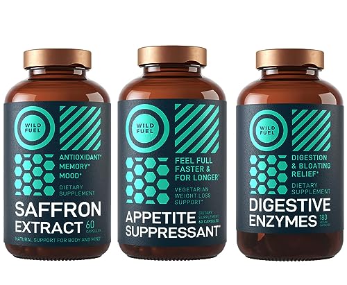 Digestive Enzymes Supplement | Appetite Suppressant, Saffron Extract Capsules