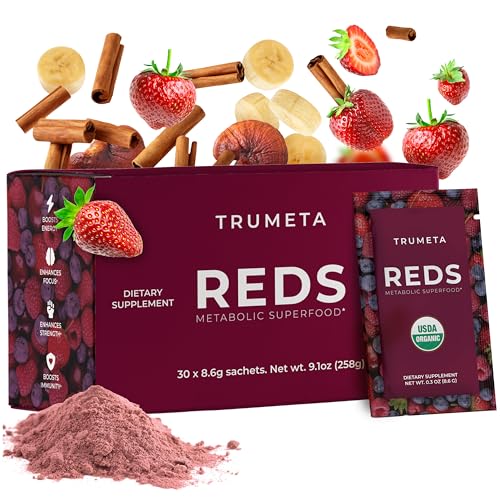 Superfood Powder | Reds Blend, 30 Packets for Immune Support and Memory