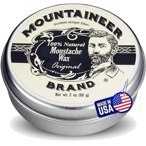 Mustache Wax | 100% Natural Beeswax, Lasting Hold, 2oz Tin