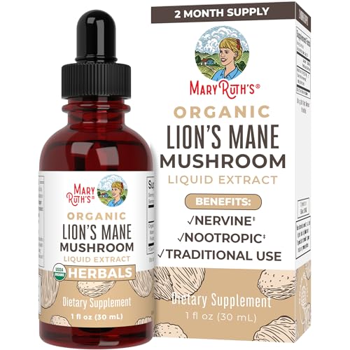 Mushroom Supplement | 1 Ounce, Nootropic, USDA Organic, Vegan, Alcohol-Free