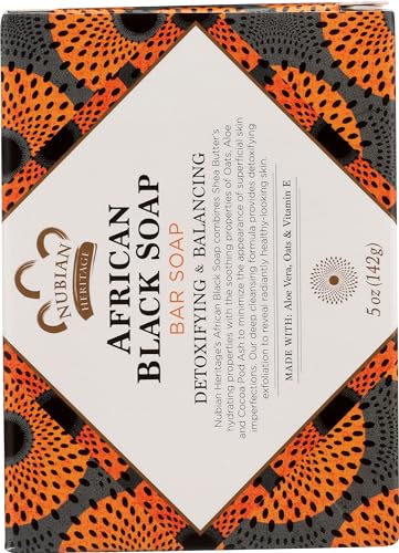 Nubian Heritage Soap Bar, African Black, 5 Ounce