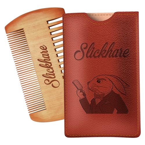 Beard & Mustache Comb | 100% Natural Pearwood, Durable Design