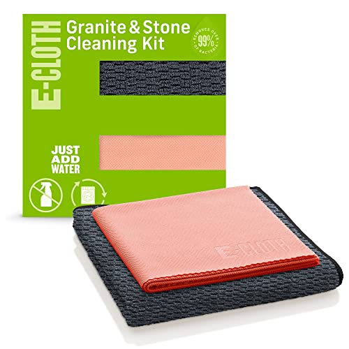 Granite & Stone Cleaning Kit | Premium Microfiber Cloths, 100 Wash Guarantee, 2 Pack