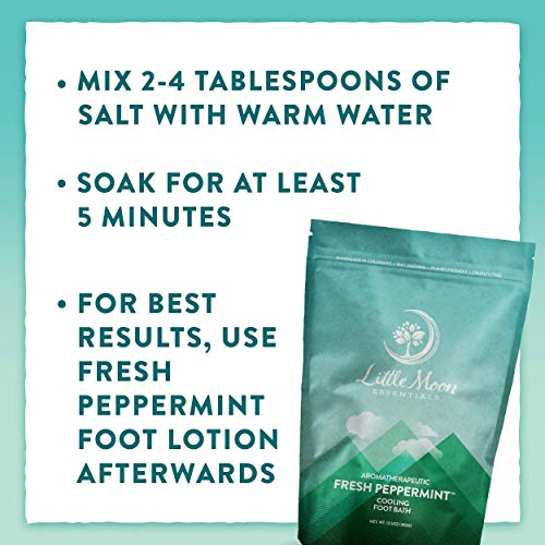 Foot Soak | Cooling Bath Salt, Fresh Peppermint, 13.5 oz.