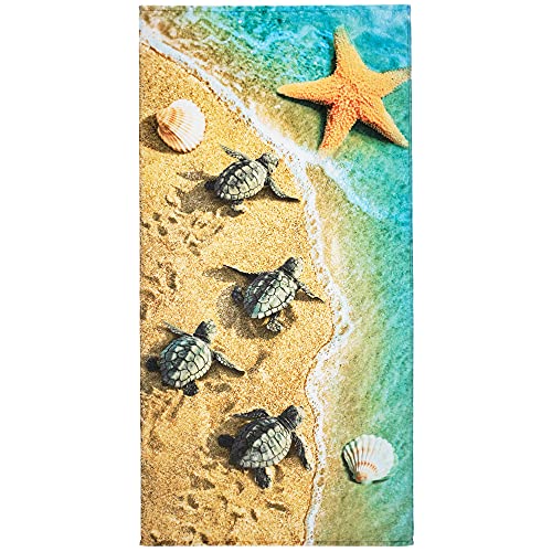 Beach Towel | 100% Cotton, Soft and Absorbent, 30 x 60 inches