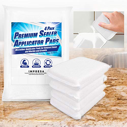 Microfiber Cleaning Cloths | 4 Pack, Ideal for Tile, Grout, Marble, Granite, Slate, 5 x 4 in