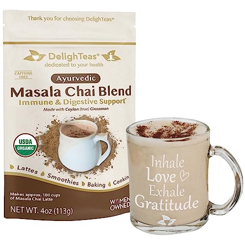 Masala Chai Powder | Organic Ayurvedic Spices, Unsweetened, Vegan, Non-GMO