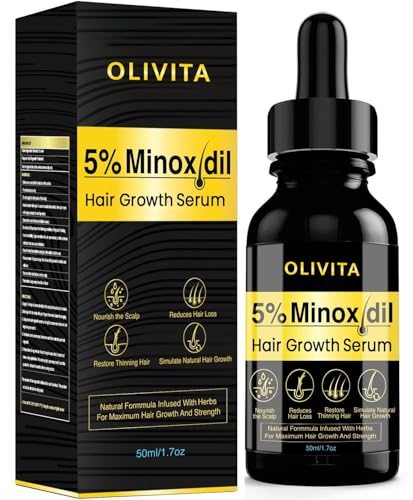 Hair Growth Serum | 5% Minoxidil, Biotin Oil, 1.7 Fl Oz