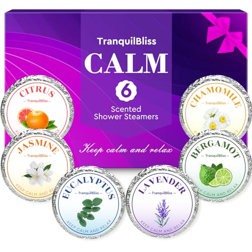 Shower Steamers | Natural Fragrance, 6 Tablets, Self Care & Relaxation