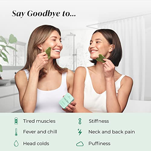 Gua Sha Facial Tool | Jade, Jawline Sculptor, Skincare Massage Tool