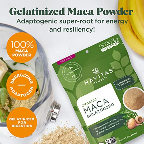 Maca Powder | Gelatinized, 16 oz, Organic, Non-GMO, Gluten-Free