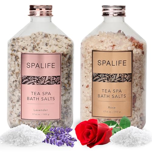 Bath Salts | Lavender & Rose, 2-Pack, 17.6 oz each