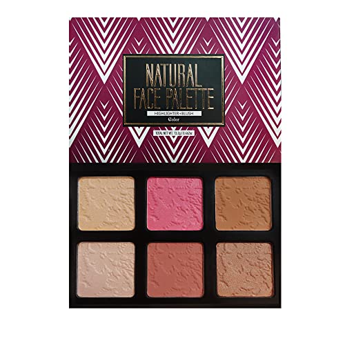 Color Cosmetics | Natural Face Palette, Highlighter, Blush & Bronzer, Paraben-Free