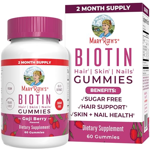 Biotin Gummies | Sugar Free, Vegan, 60 Count