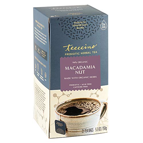 Herbal Tea | Macadamia Nut, 25 Tea Bags, Prebiotic SuperBoost