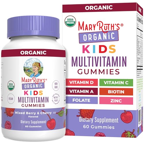 Kids Multivitamin Gummies | USDA Organic, Vegan, Non-GMO, 60 Count