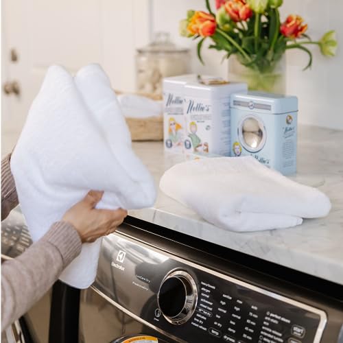 Nellie's Lamby Dryerballs, 4-Pack - Reusable Fabric Softener for 500+ Loads - 100% Pure New Zealand Wool, Hypoallergenic, Silent in Your Dryer, Reduces Cloth Wrinkles, and Saves on Drying Time