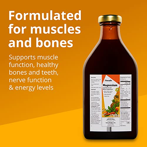 Magnesium Supplement | Liquid Formula, Muscle and Bone Support, 17 Fl Oz