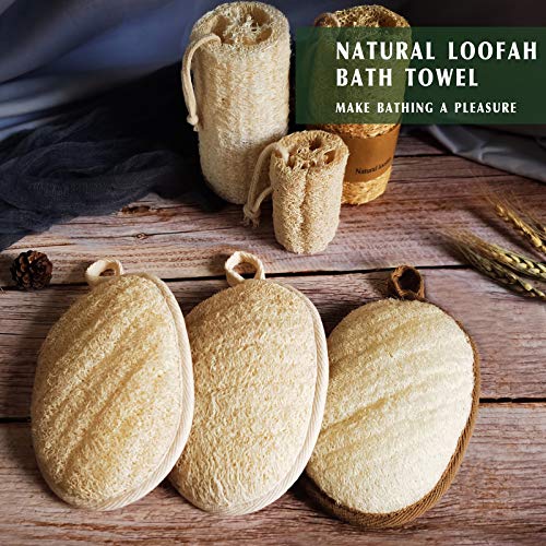 Loofah Sponge | Exfoliating Body Scrubber, Eco-Friendly, 3 Pack