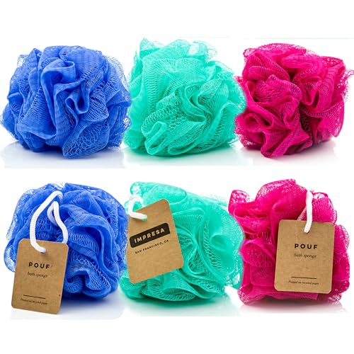 Loofah Sponge | Eco-Friendly, 6 Pack, Bath and Shower Use