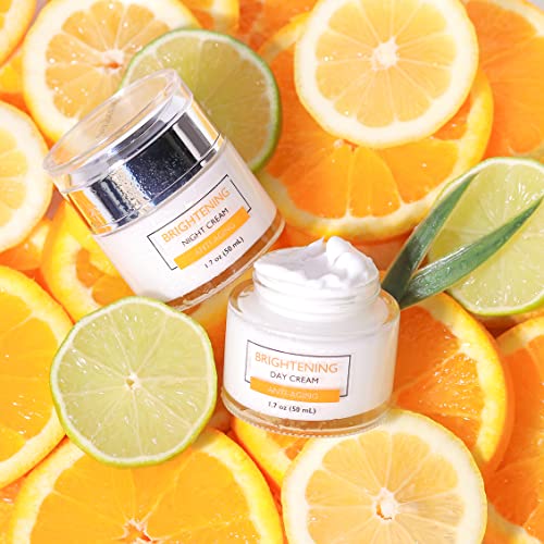 Day & Night Cream Set | Brightening Vitamin C, 2 Pack (1.7oz)