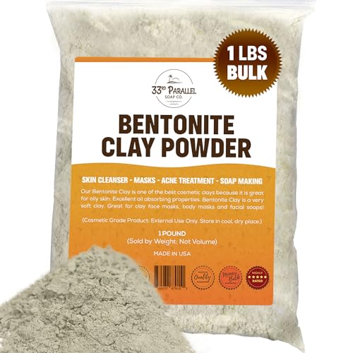 Bentonite Clay Powder | 100% Natural, 1 lb, Cosmetic Grade, Multi-Purpose