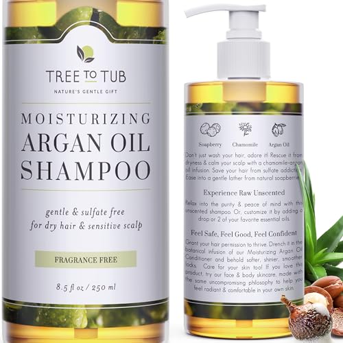 Shampoo | Fragrance Free, Hydrating, Sulfate Free, Organic Argan Oil