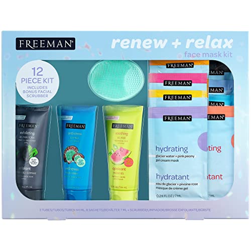 Face Mask Kit | Soothe, Rejuvenate, Deep Cleanse, 12 Piece Set