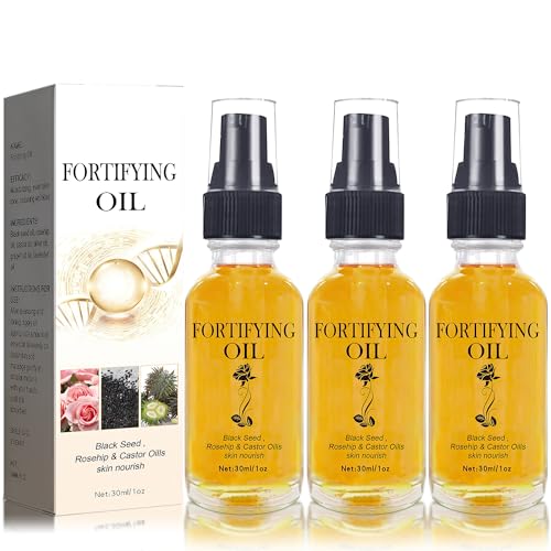 Face Serum | Rosehip, Castor & Black Seed Oils, Anti-Aging, Organic, 3 Pack