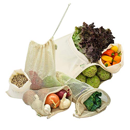 Produce Bag Set | 12 Mesh and Muslin Bags