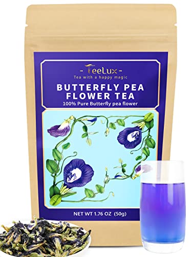 Butterfly Pea Flower Tea | Non-GMO, Premium Dried, 1.76 oz